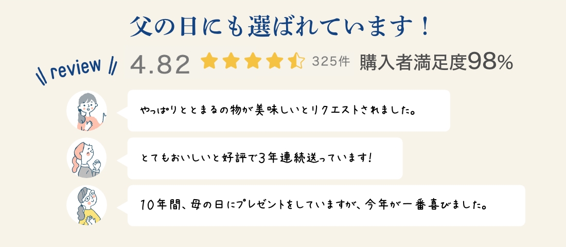 父の日にも選ばれています！