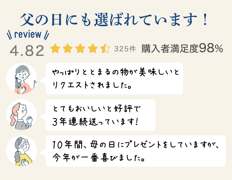 父の日にも選ばれています！