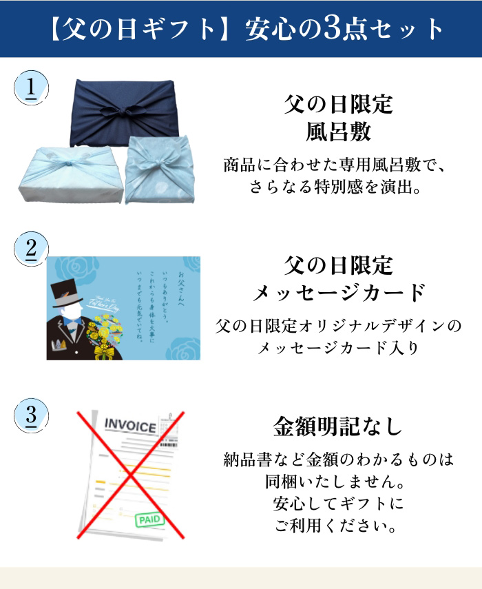 【父の日ギフト】安心の3点セット