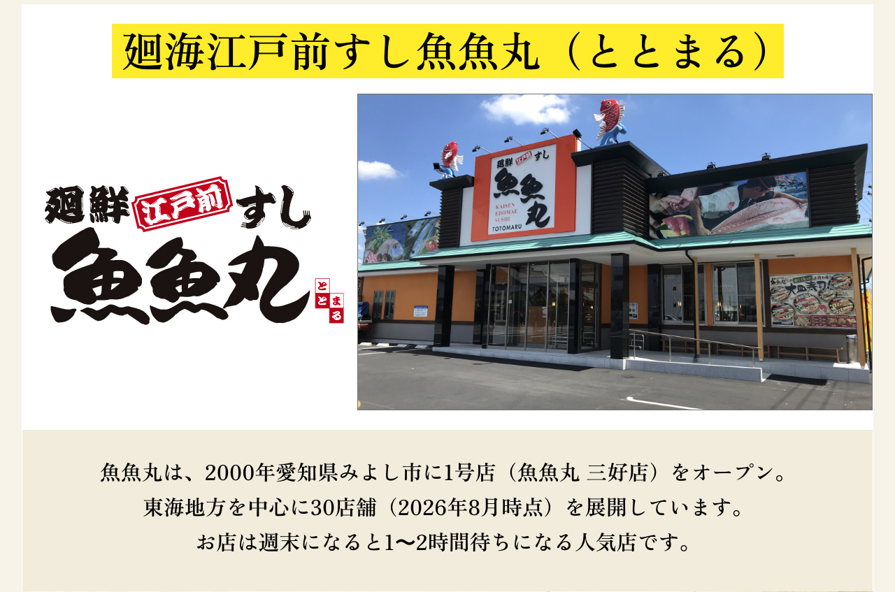 廻海江戸前すし魚魚丸(ととまる)