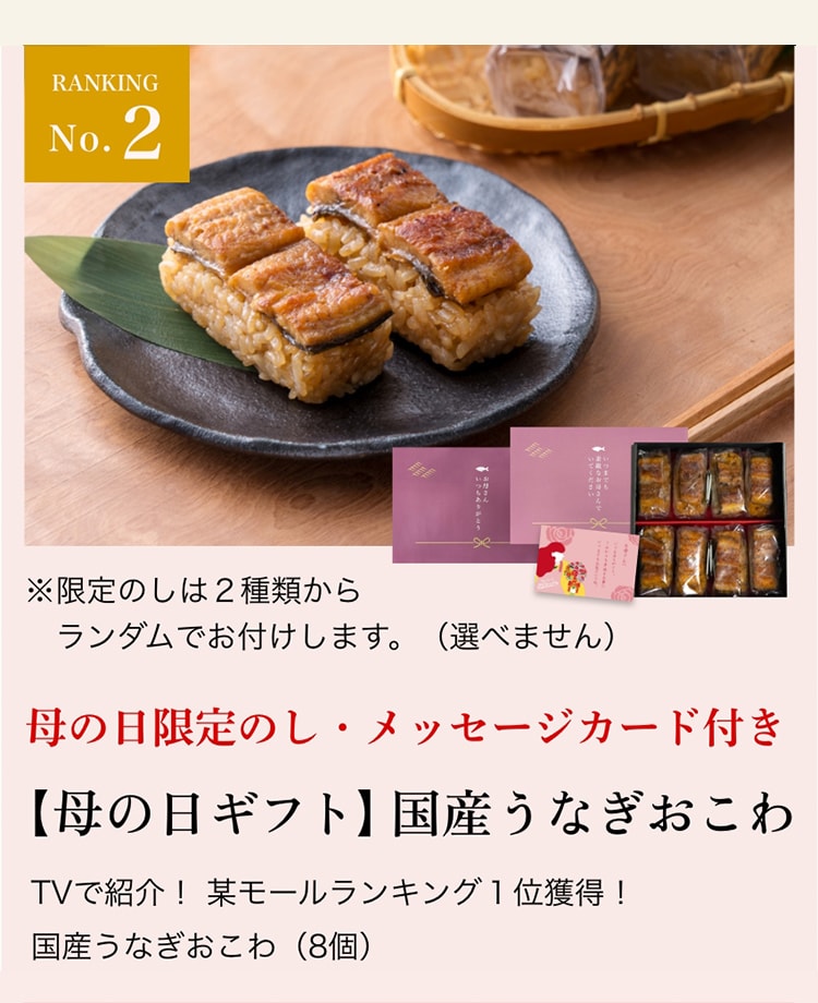 【母の日ギフト】国産うなぎおこわ