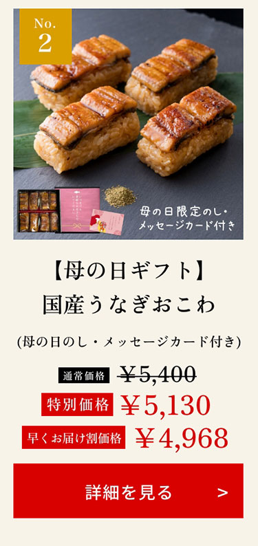 【母の日ギフト】国産うなぎおこわ