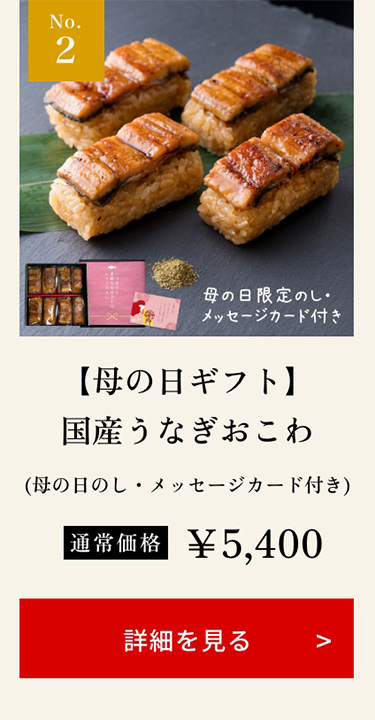 【母の日ギフト】国産うなぎおこわ