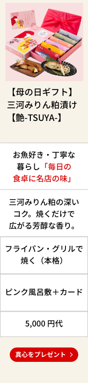 【母の日ギフト】三河みりん粕漬け【艶-TSUYA-】