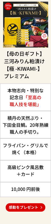 【母の日ギフト】三河みりん粕漬け【極 -KIWAMI-】プレミアム
