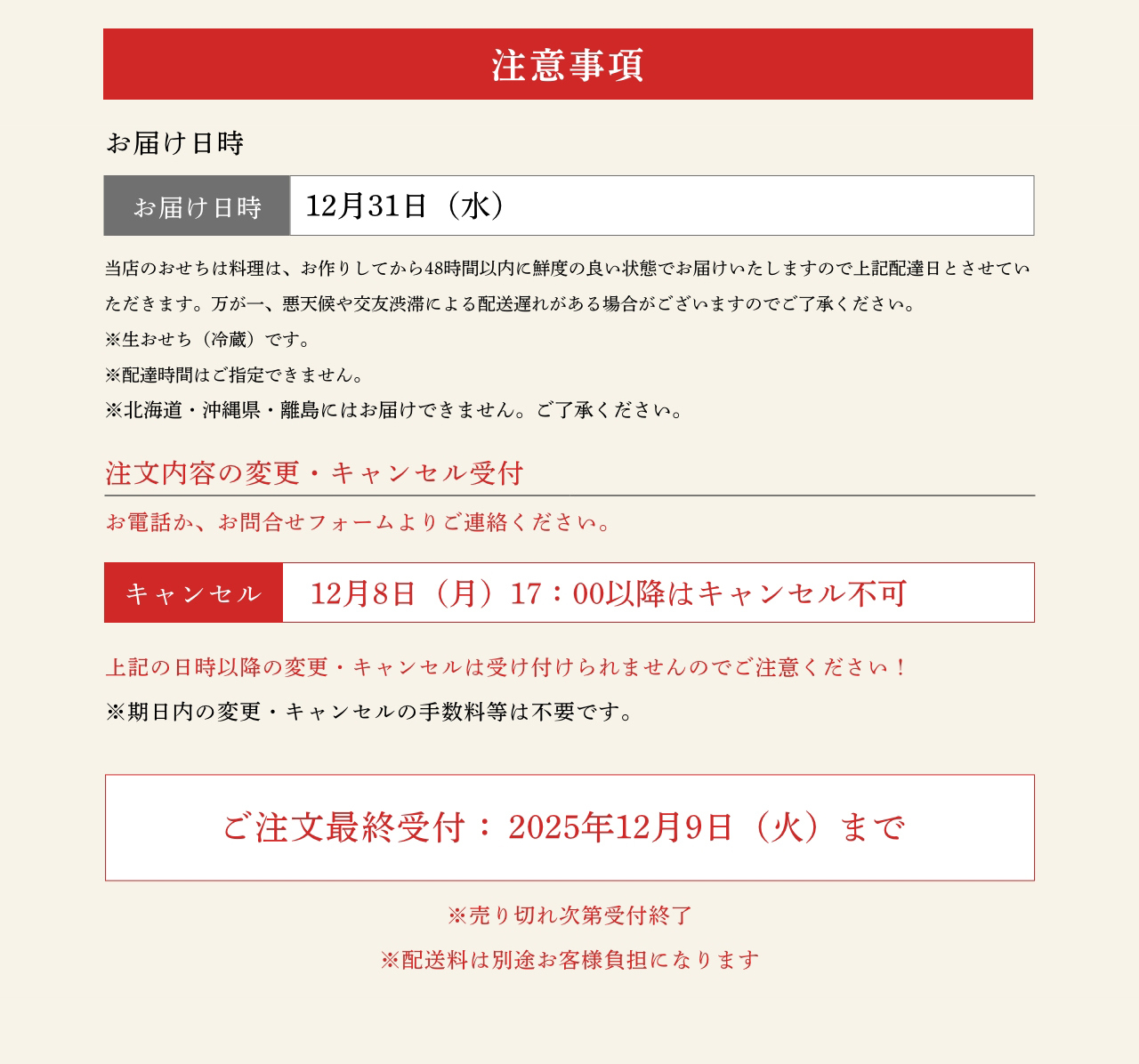 注意事項