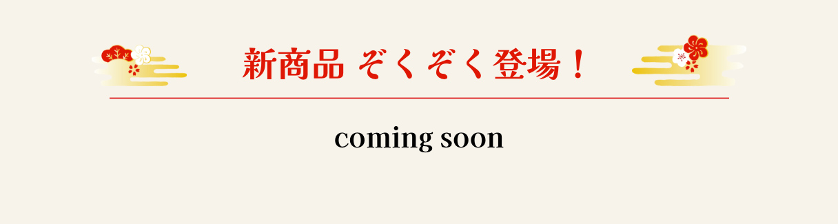 新商品 ぞくぞく登場！